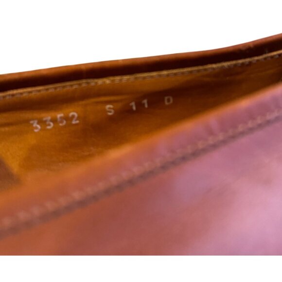 VTG Polo Ralph Lauren Mens Loafers 11D Kiltie Tassel Chestnut 3352 Italy Shoes main image 10